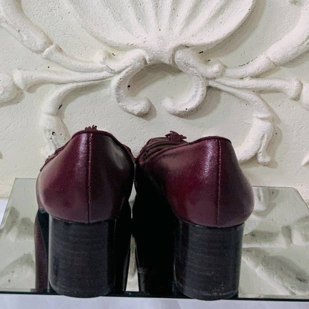 Nine West Burgundy Leather Croc Embossed Loafer NWOT - Picture 8 of 11